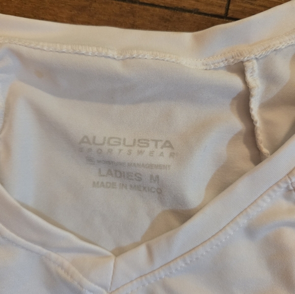 Augusta Sportswear White Athletic Top - Picture 2 of 2